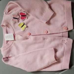 gymboree 0-3 month baby girl light sweater